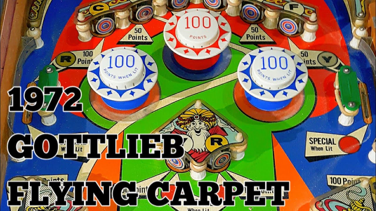 1972 Gottlieb Flying Carpet Pinball Machine