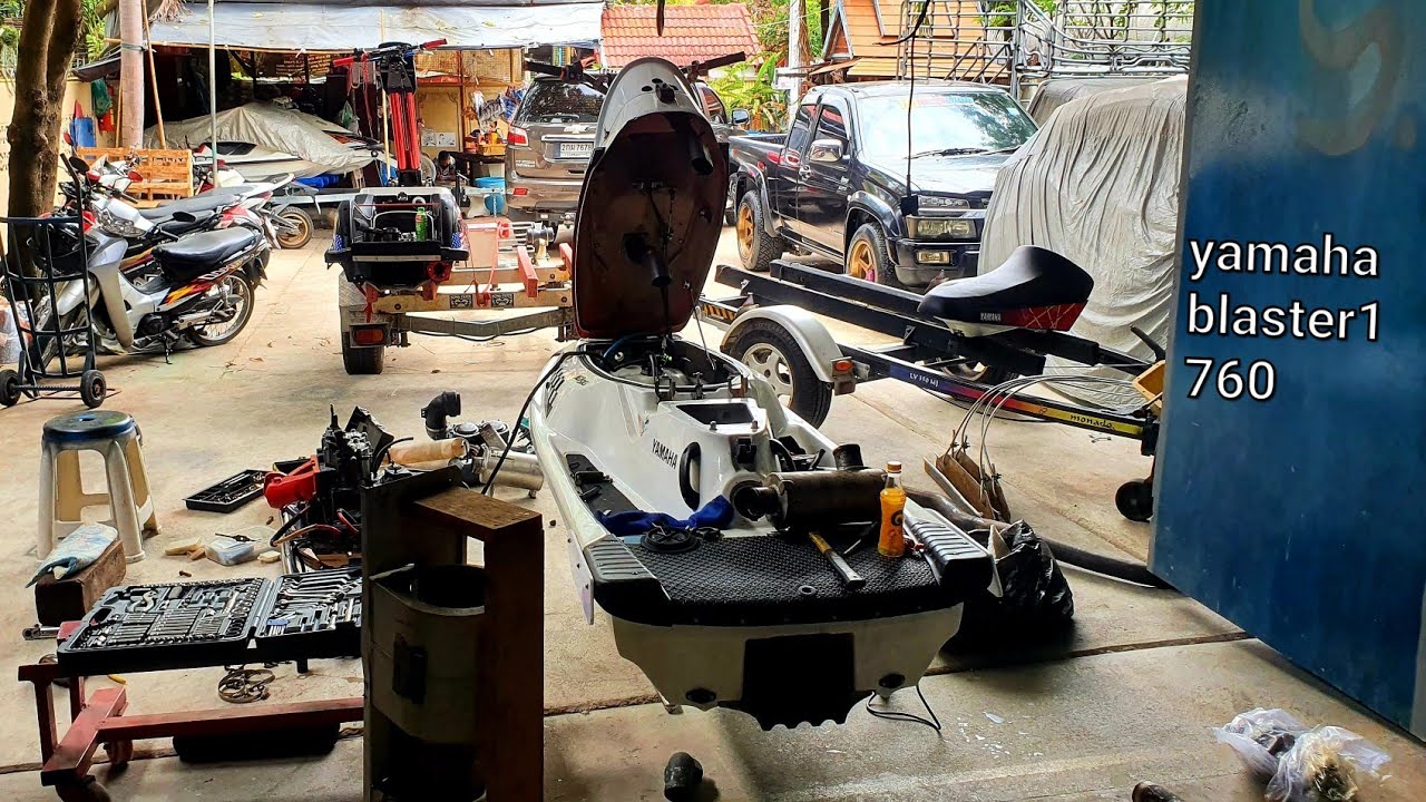 blaster1 with 760 engine #first ride #test day #rama2 jetskiclub #wateraddict