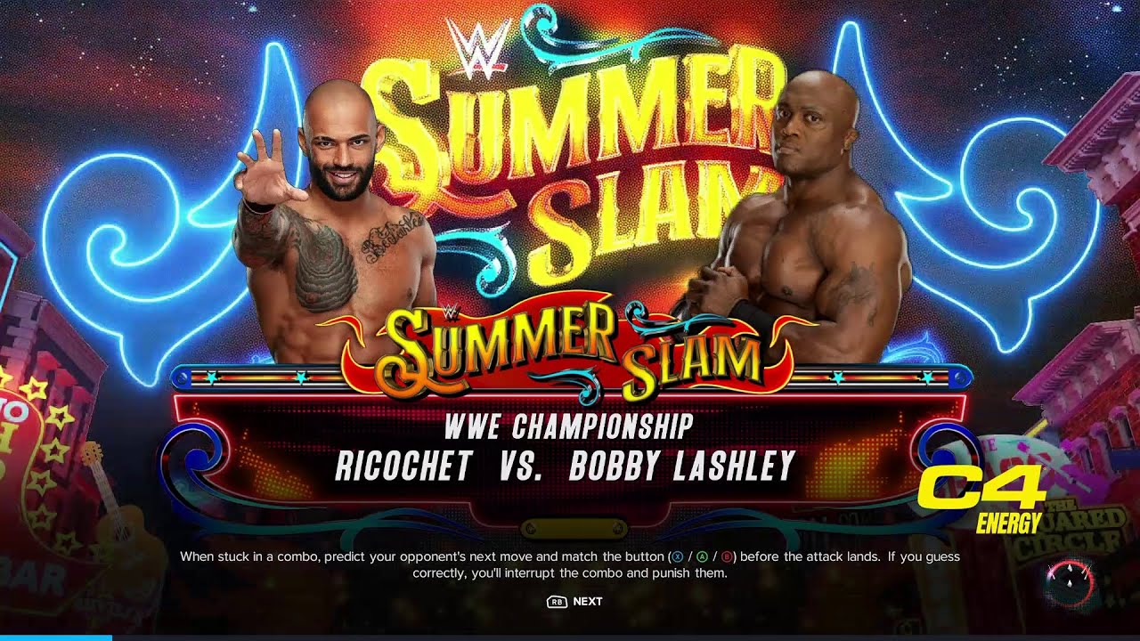 WWE 2K23 Ricochet Vs Bobby Lashley One On One No Match