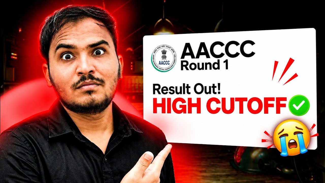 AACCC - Category Wise Cutoff🔥 | Round 1 High Cutoff😰 | Ayush Counselling 2026 | Detailed Analysis