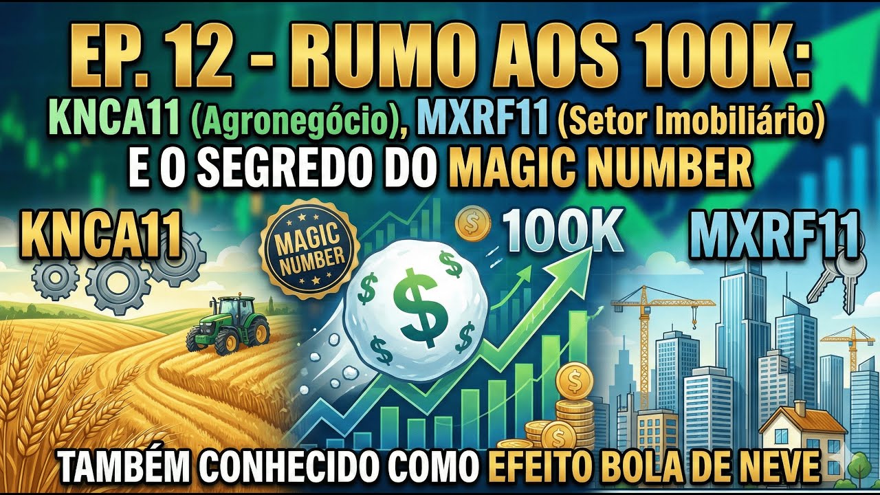 Ep. 12 - Rumo aos 100k: KNCA11, MXRF11 e o Segredo do Magic Number 🚀