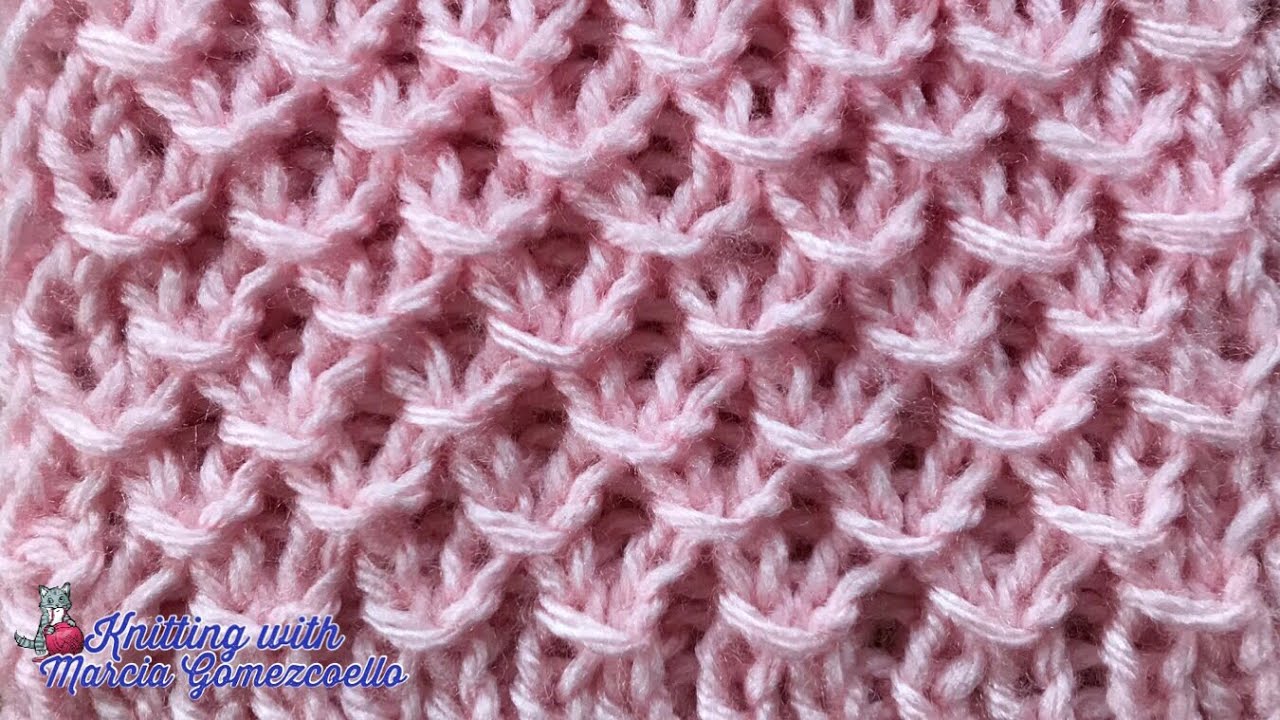 TEJIDOS A DOS AGUJAS: 41- Puntada en olas/ KNITTING WITH TWO NEEDLES: Waves Stitch
