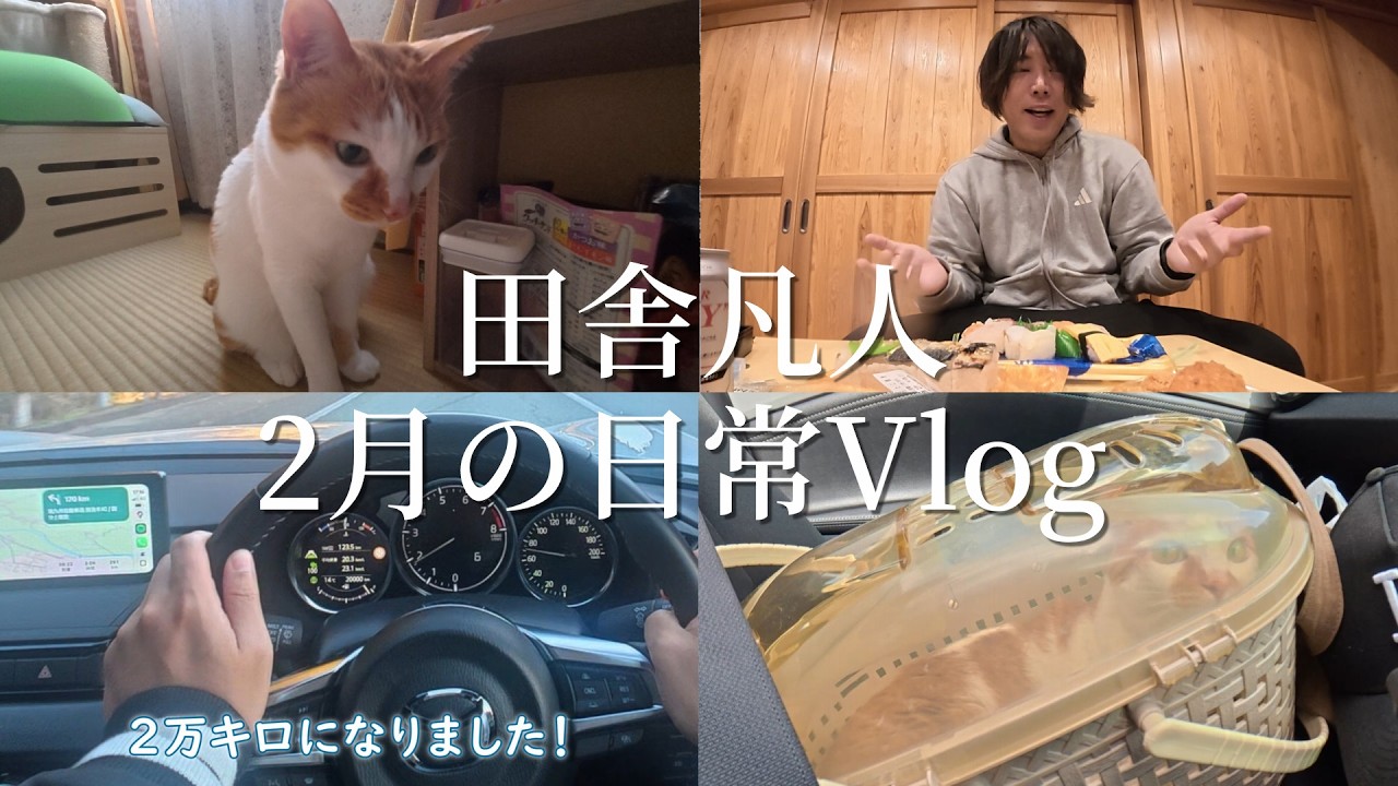 【Vlog】いなかぼん、2月の日常