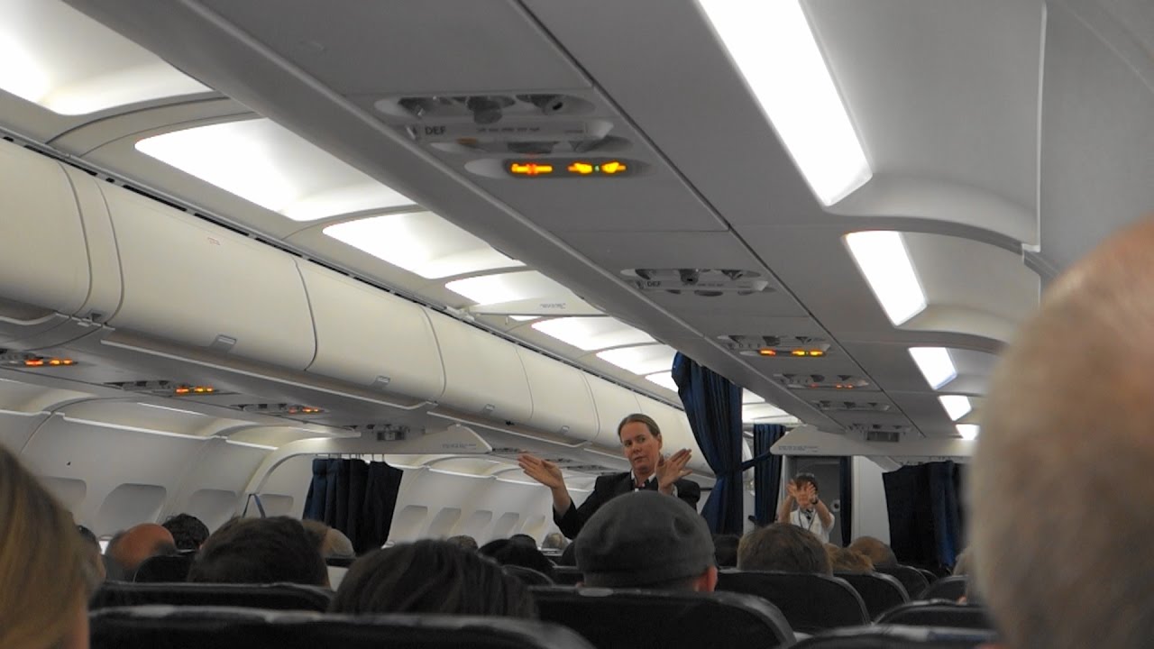 British Airways cabin safety demonstration NON video