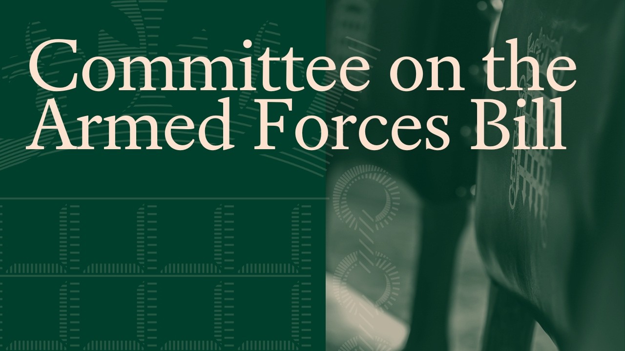 Armed Forces Bill 2026 - Committee on the Armed Forces Bill
