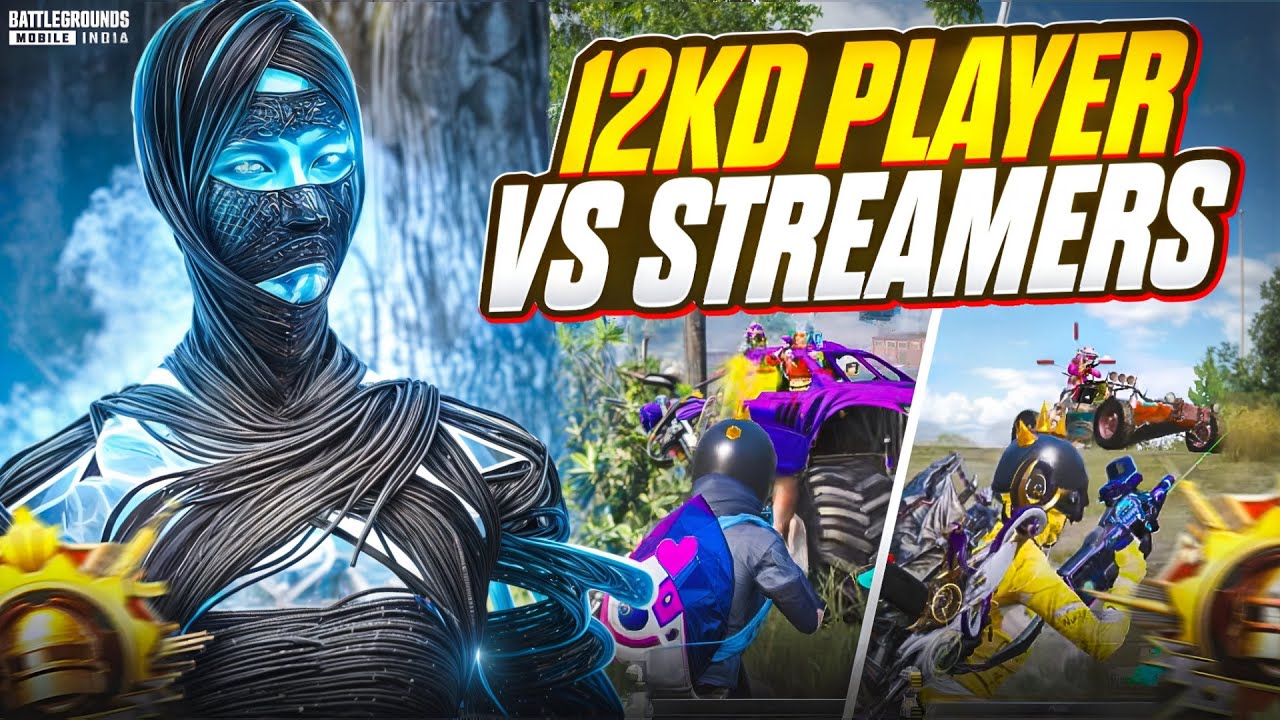 12Kd Player vs STREAMER&rsquo;s‼️ in Conqueror Lobby🔥 | Fastest 1vs4 Clutches Against streamer&rsquo;s