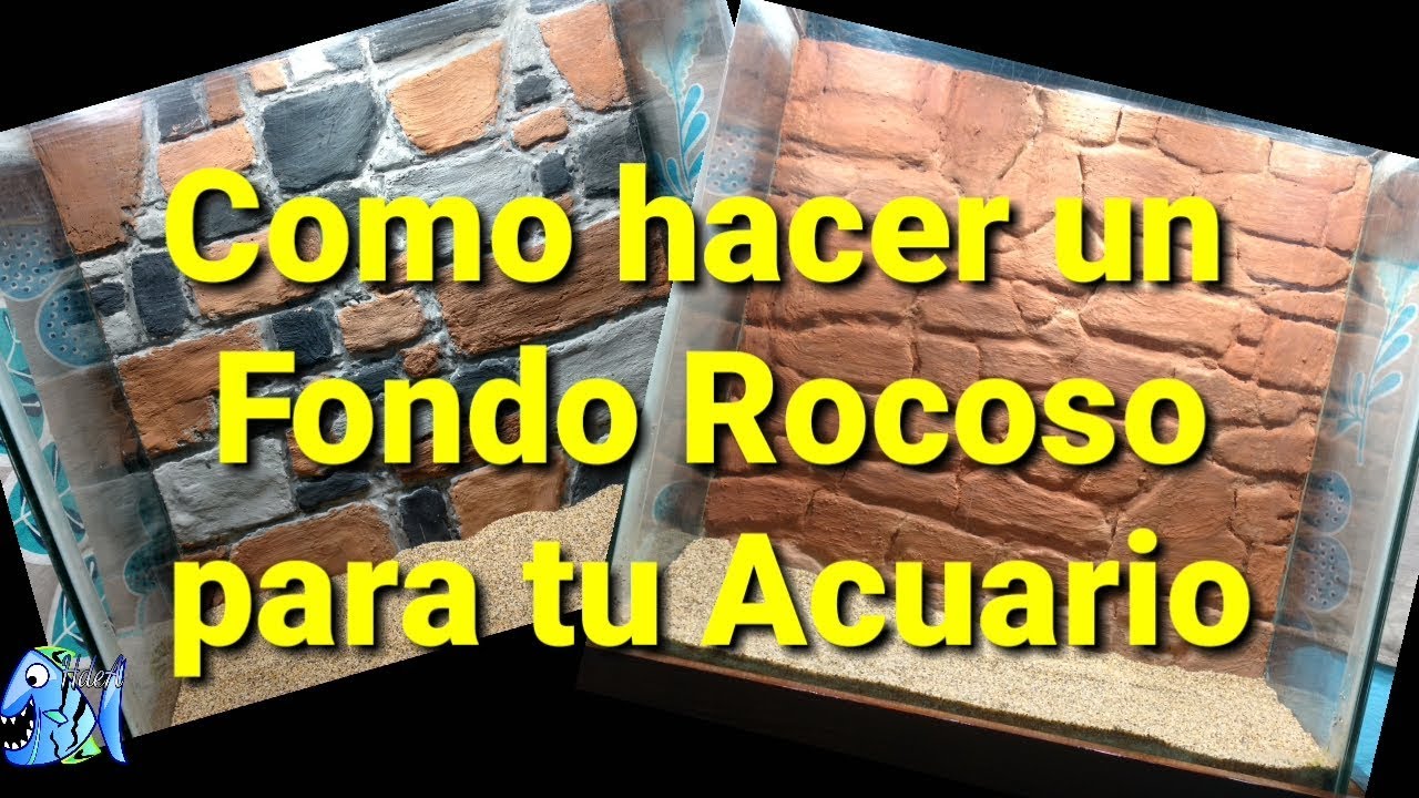 Como hacer un fondo rocoso para tu acuario fácil y económico