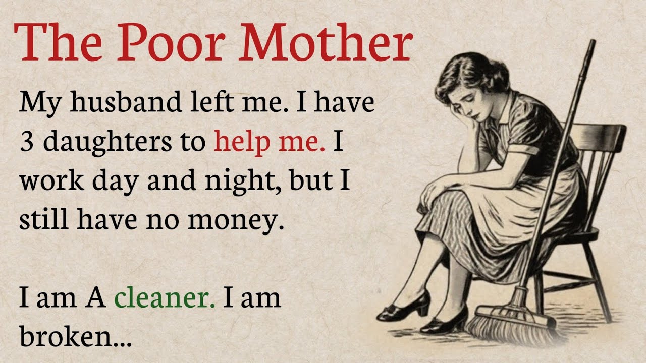 Learn English Through Stories Level 3 - I'm A Cleaner Mother - Emotional English Story For Listening
