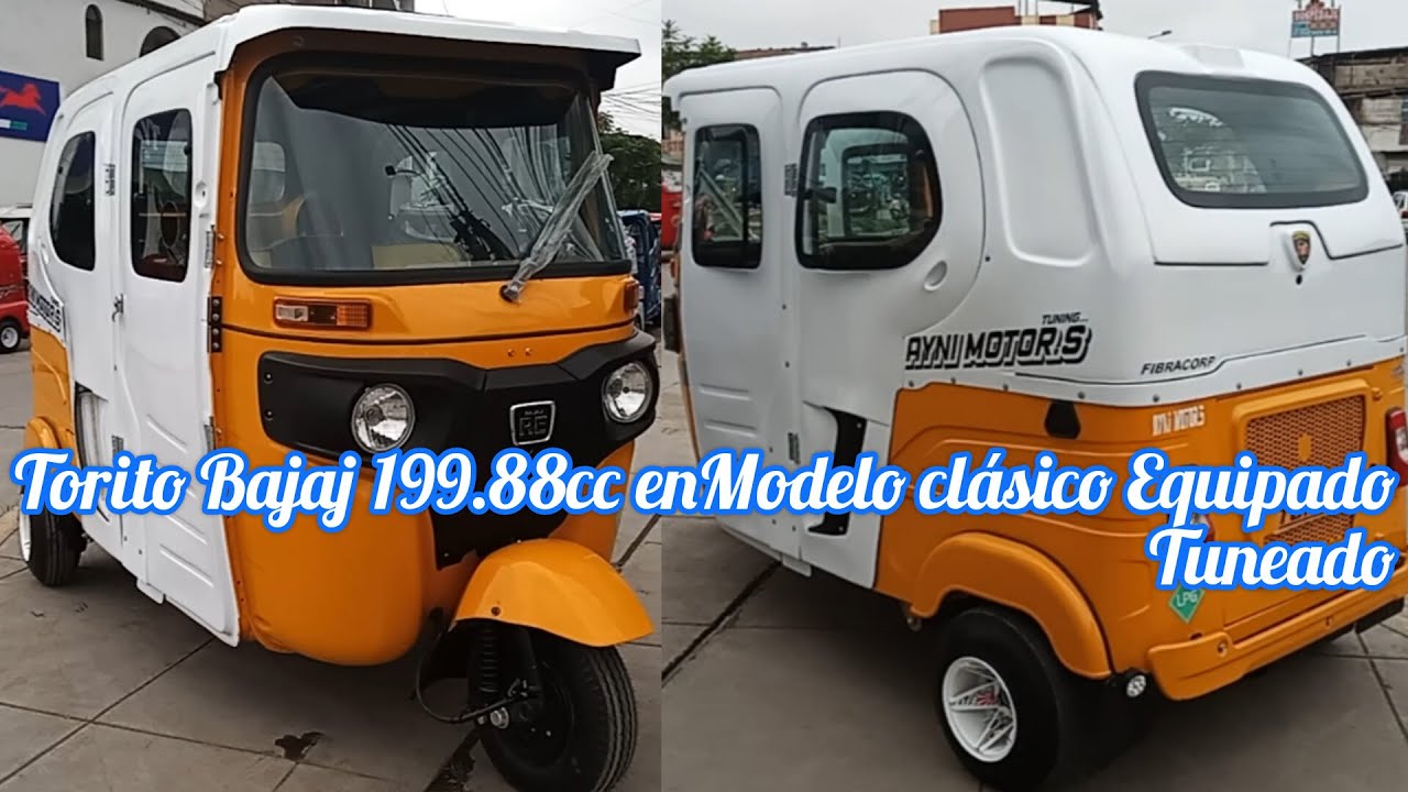 TORITO BAJAJ 198.88cc dual GSL/GLP EN FIBRA FIBRACORP MODELO CLASICA EQUIPADA TUNEADA