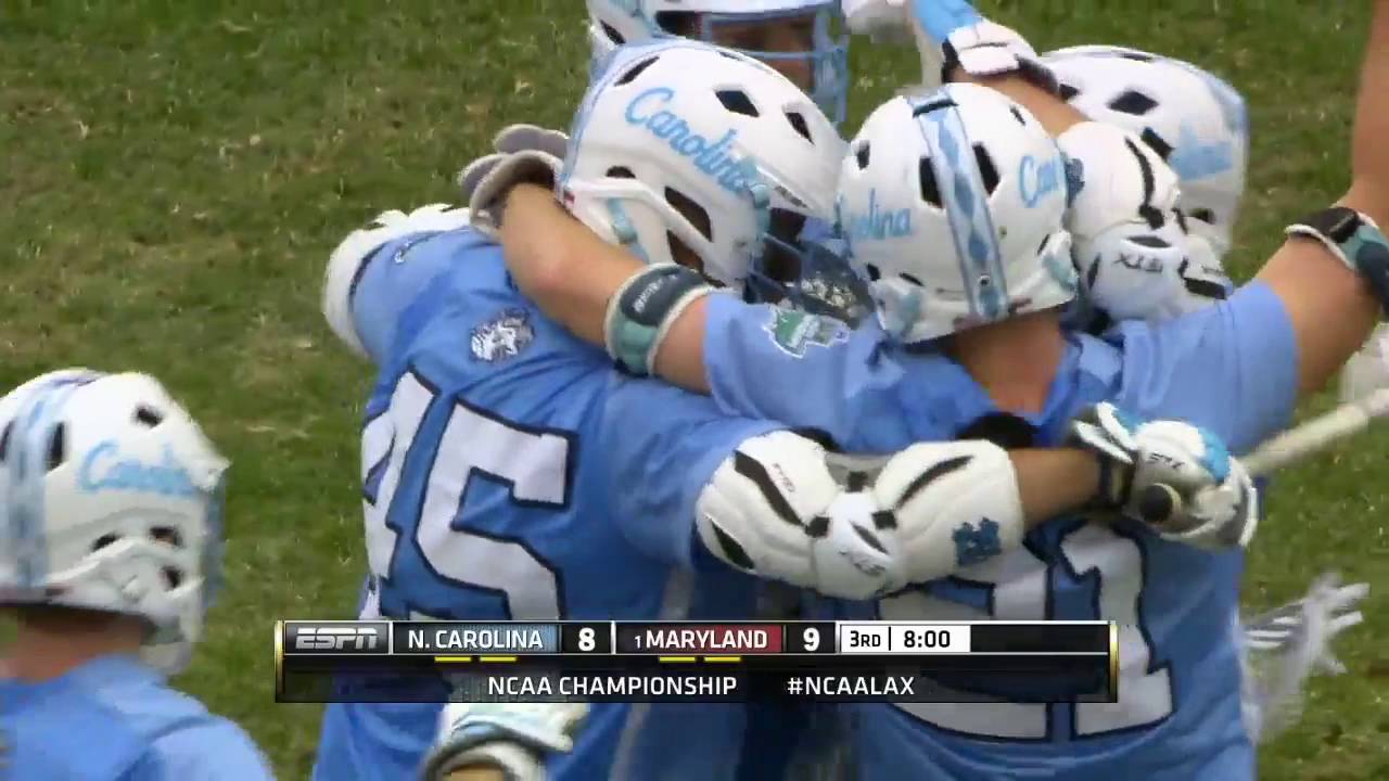 Kyle Bernlohr (Maryland) vs. Brian Balkam (UNC) - Goalies Saves -- NCAA Lacrosse Championship 2016