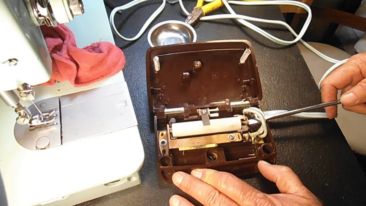 SINGER CLAM-SHELL FOOT PEDAL RESTORATION PART 5 - TEST & ADJUST