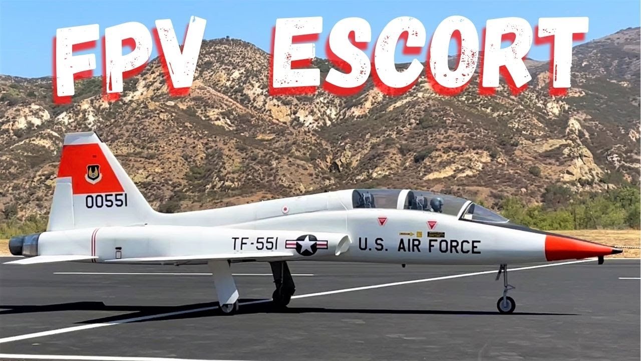 FPV Escort for 1:3 Scale T-38 Jet