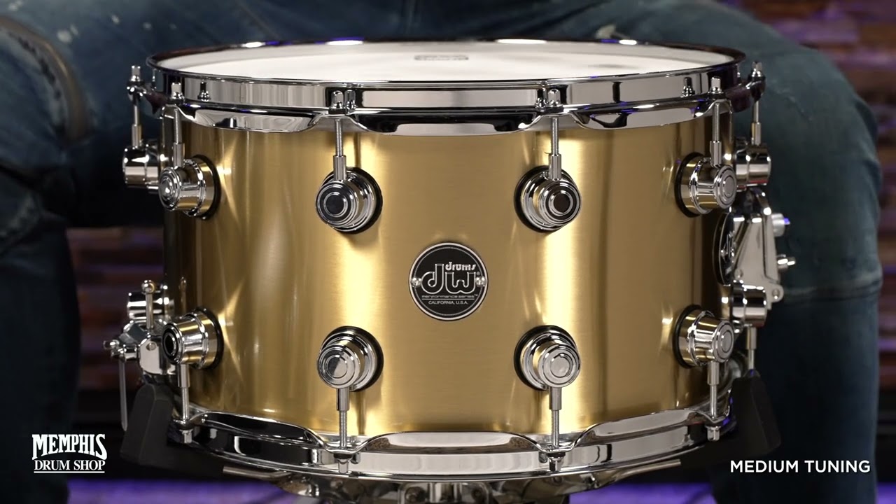 DW 14x8 Performance Series Thin Brass Snare Drum (DRPM0814SSBP)