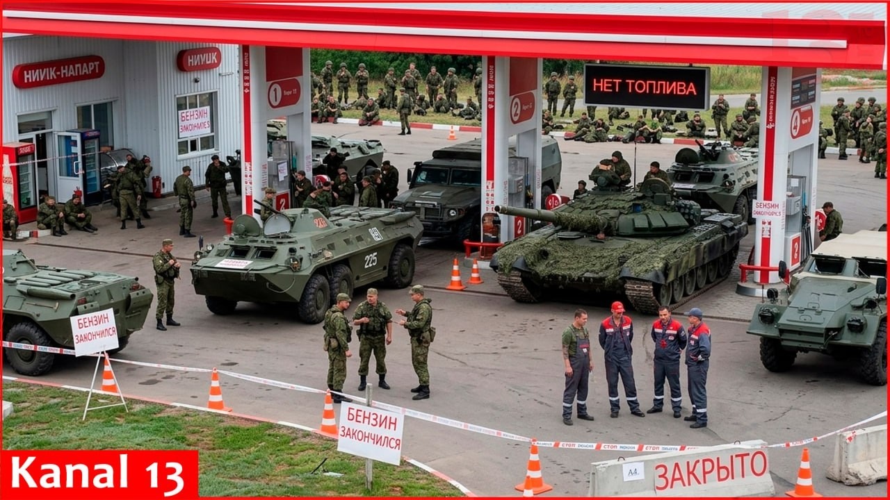 Российские солдаты на АЗС в Ростове просят бензин, но даже им отказывают.