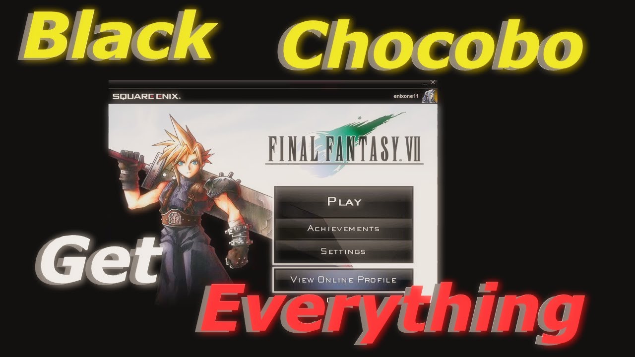 Редактор файлов сохранения Black Chocobo Final Fantasy 7