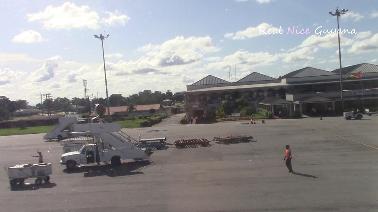 Landing at Cheddi Jagan International Airport, Guyana