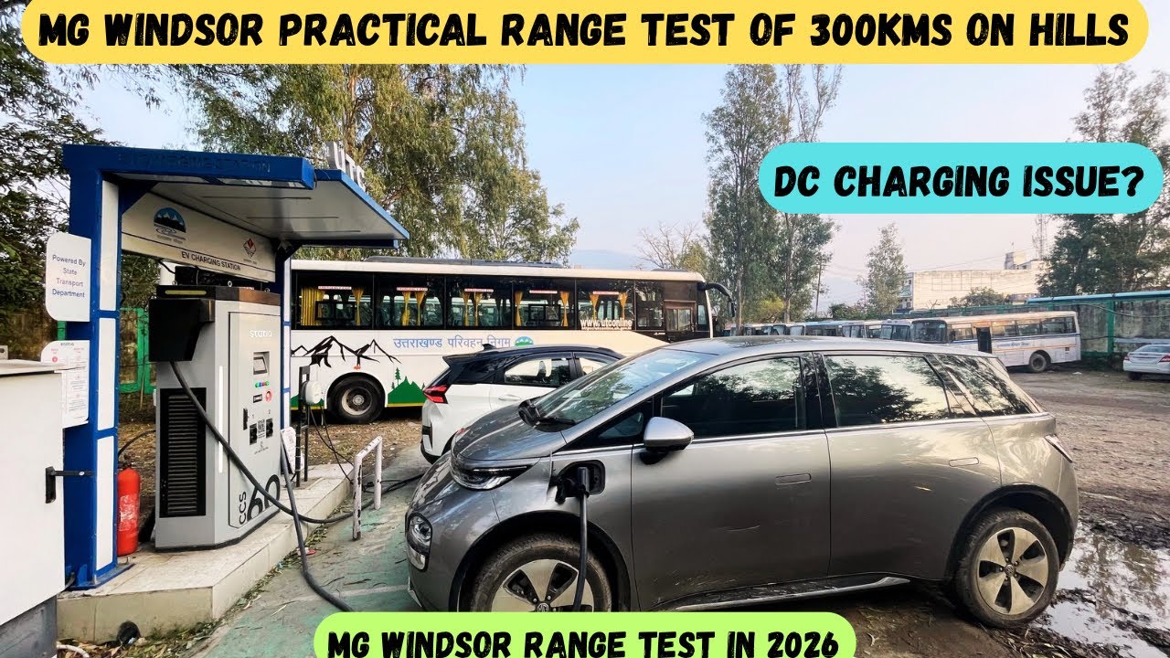 MG Windsor Practical Range test of 300kms on hills | MG Windsor Range Test in 2026