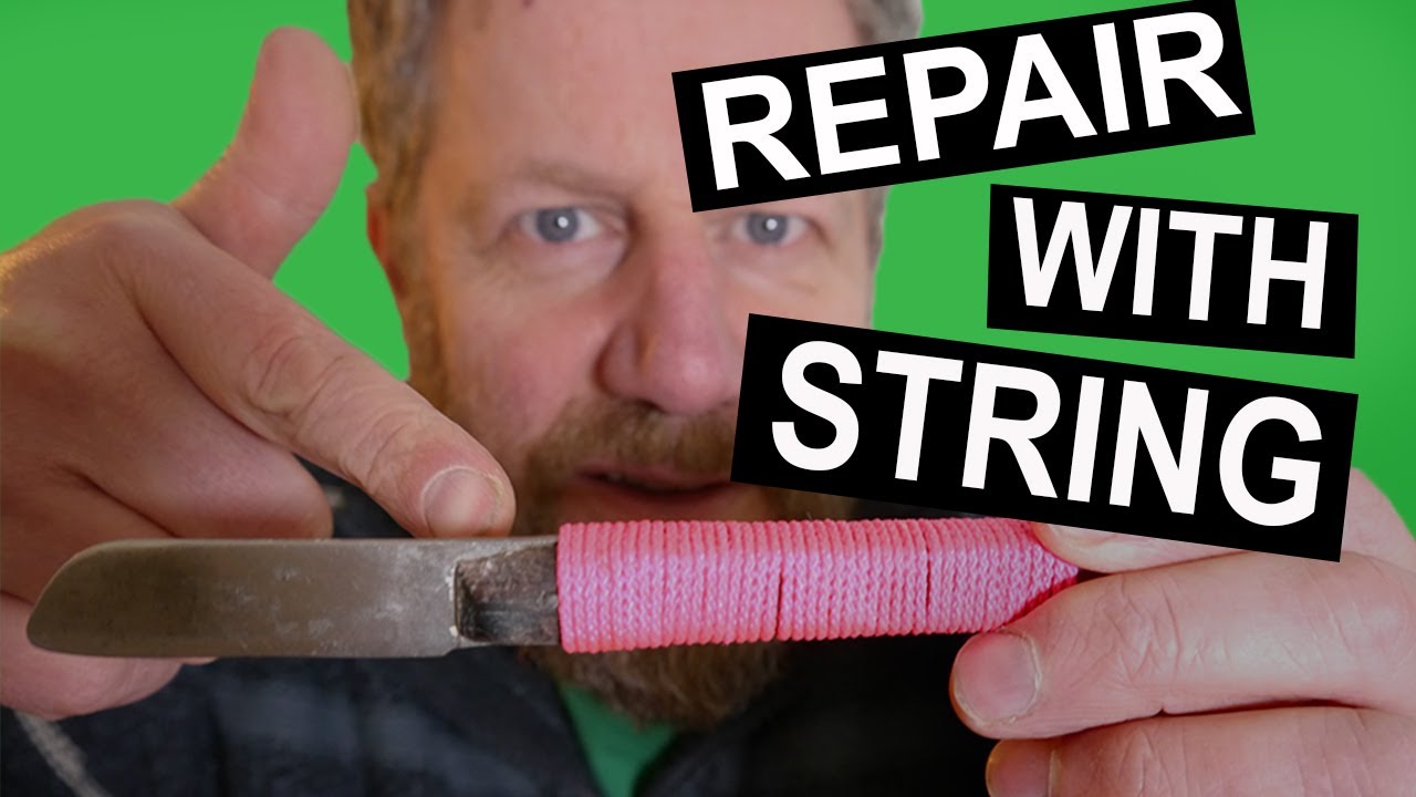Repair Knife handle with string