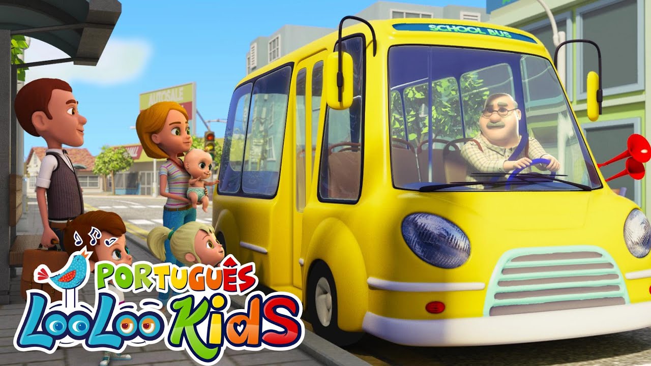 A Roda do Ônibus - Músicas Infantis Divertidas - LooLoo Kids Português
