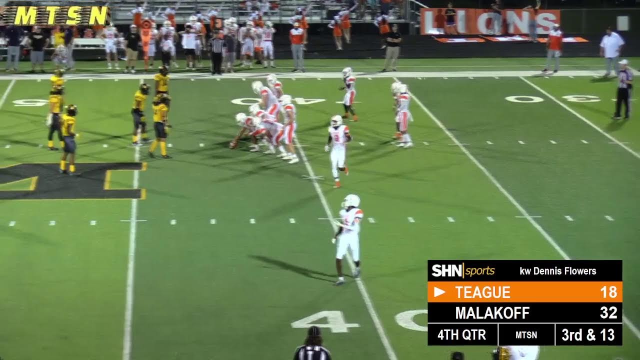 High School Football - Teague Lions vs Malakoff Tigers - 10/7/2022
