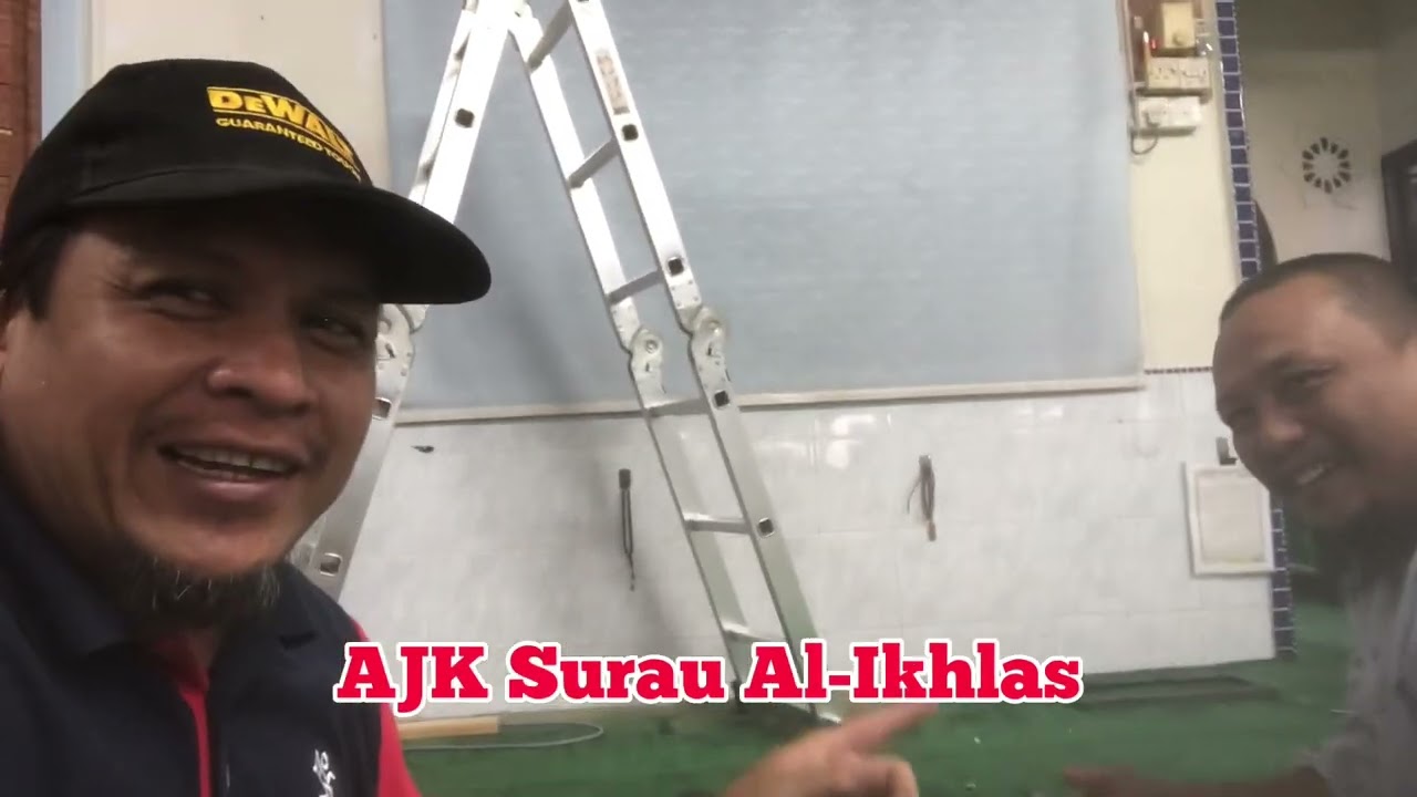 Upgrade Sound System dan Jam Solat TV Digital Surau Al-Ikhlas Tmn Lambak Kluang, Johor by ABAR