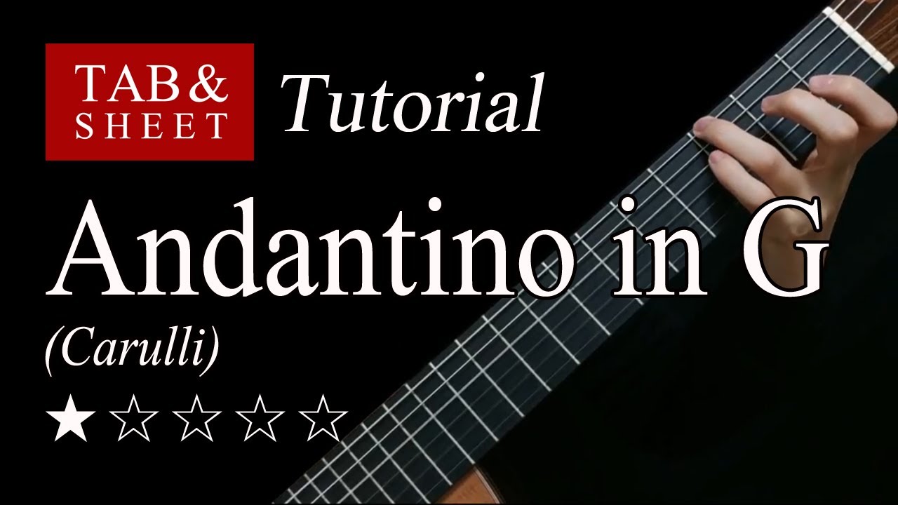 Andantino in G (F. Carulli) - Guitar Lesson + TAB