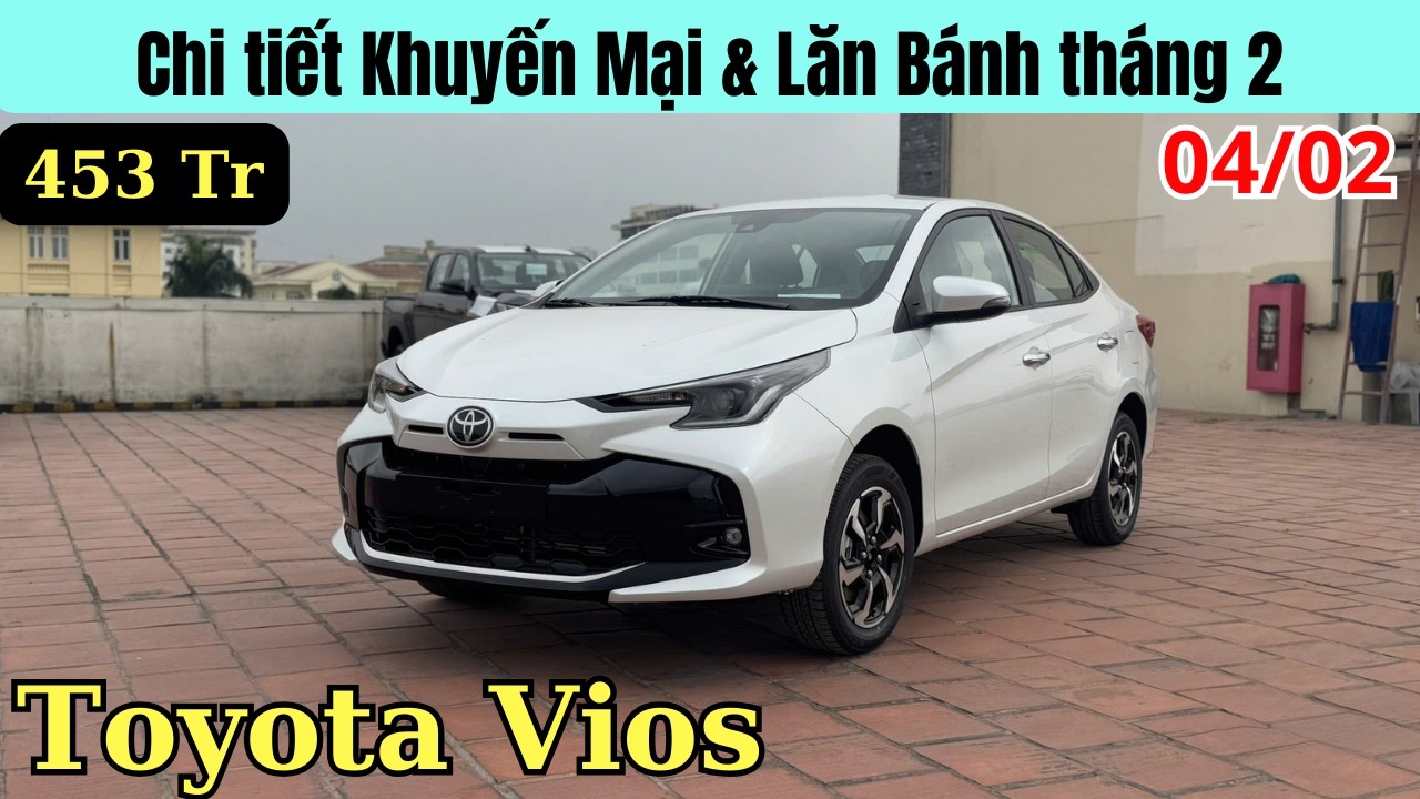 ✅Ưu đãi Toyota Vios 2026 trong Tháng 2 mới nhất | Chi tiết Lăn Bánh & Trả góp Vios 2026