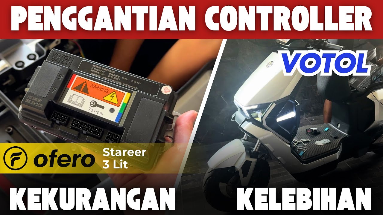 Upgrade Controller Sepeda Listrik OFERO STAREER 3 LIT | Performa Berubah Total!