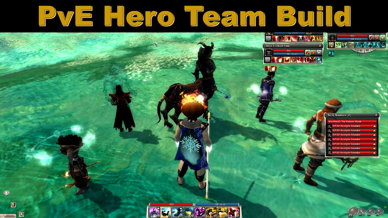 Guild Wars Hero Team for All PvE - Elementalistway!🔥