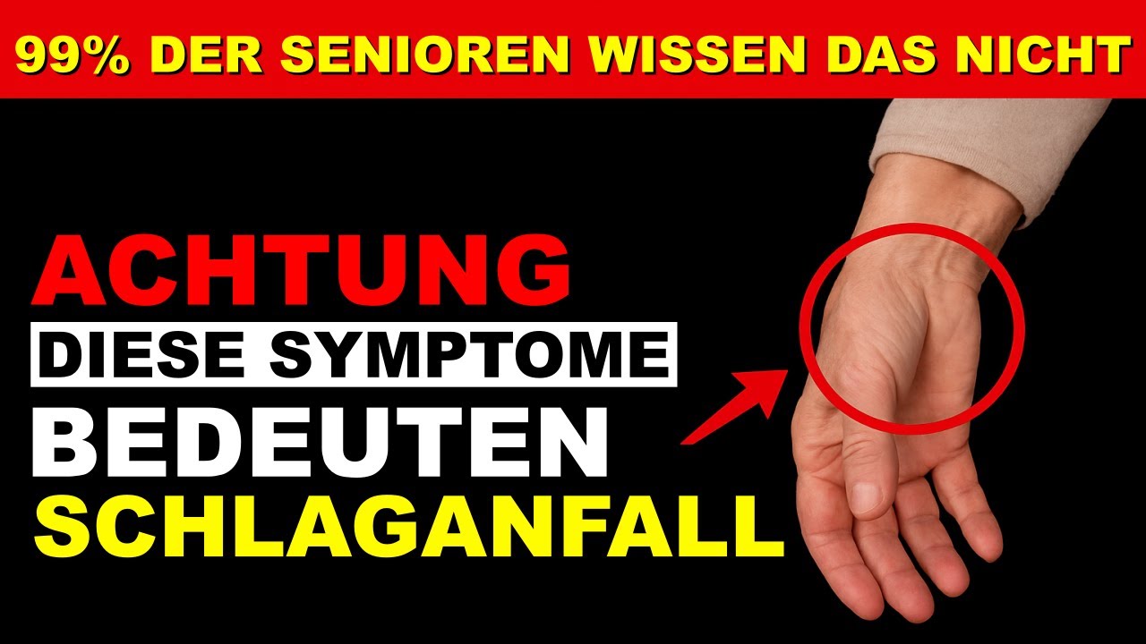 SCHLAGANFALL SYMPTOME: 8 WARNZEICHEN, die Senioren nicht ignorieren sollten