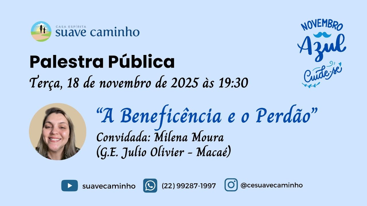 18 11 2025      Milena Moura      A Beneficência e o Perdão