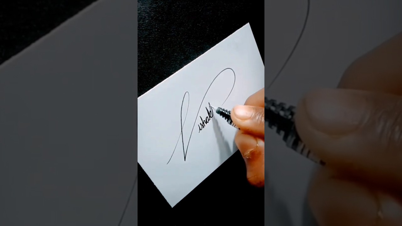Vishakha Name Signature Style #vishakhayadav #shortsviral #shortsyoutube #shortsvideo #viralshort