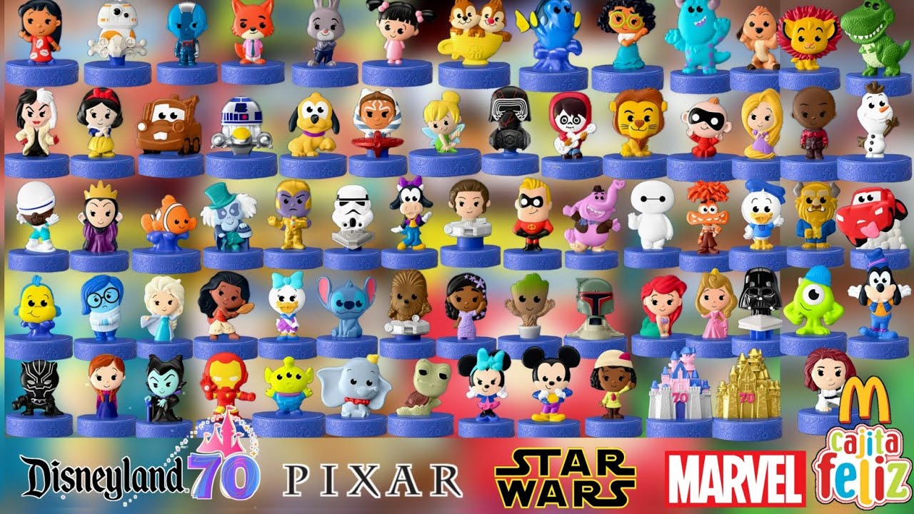 Cajita Feliz McDonalds Disneyland 70 Colección Completa De Las 70 Figuras/Todos Los Personajes 