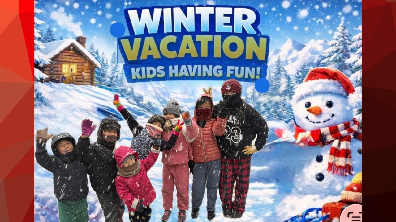 Family winter ❄️ vacation | kids | fun | Birthday | Gorshey 👍🏻