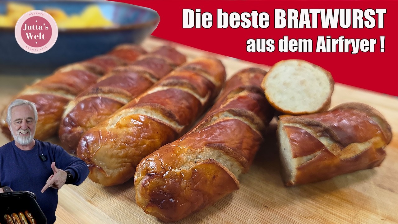 Die beste Bratwurst in der Heißluftfritteuse👍🏼Besser als vom Grill ?😃Perfekt mit diesem Trick❗