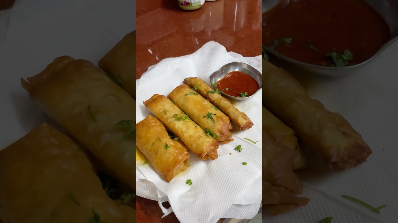 Day 51/Spring Roll..🫔#shorts #recipevlog #springroll #vjsingh12