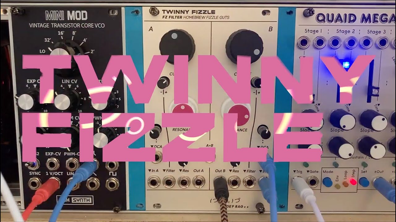Defrag 'Twinny Fizzle' - Eurorack Dual Filter & DCA - (Open Source ALM Fizzle Guts Build)