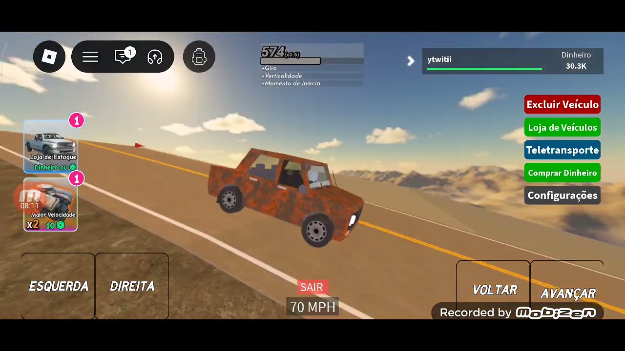 Jogando o jogo dos carros velhos
