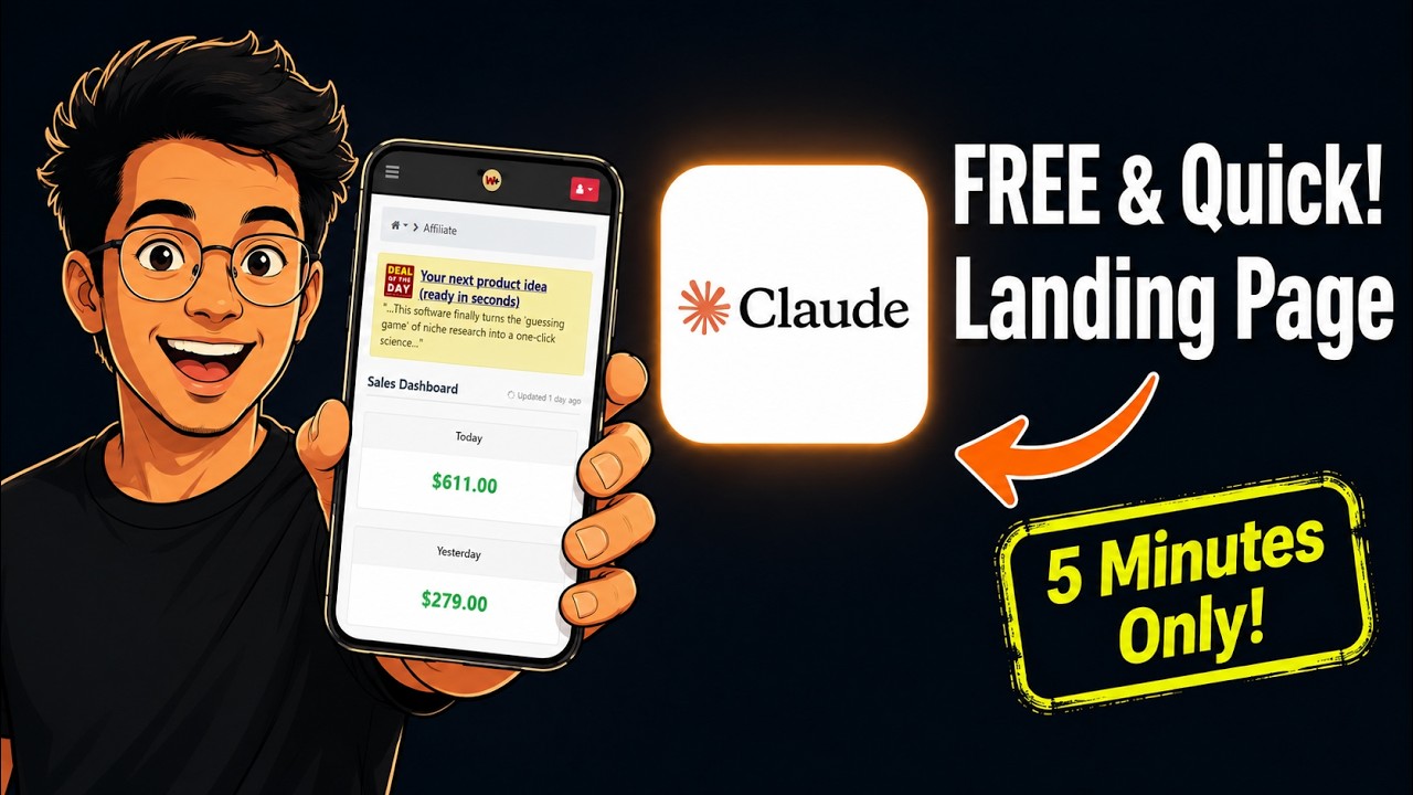 Make Free Quick Landing Page with Claude AI for Affiliate Marketing 2026