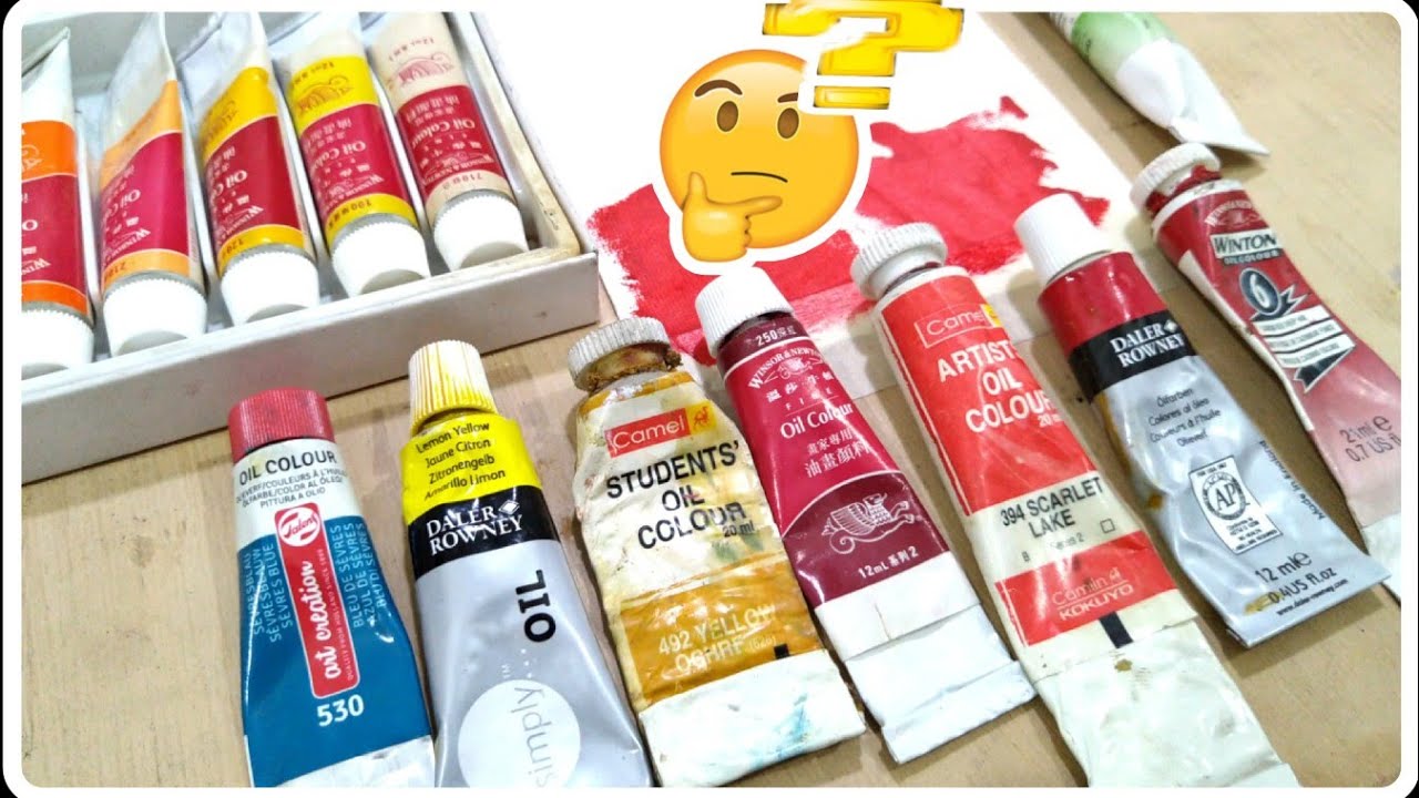BEST OIL PAINTS FOR YOU (BEGINNERS) After testing many brands./Hindi/Urdu.