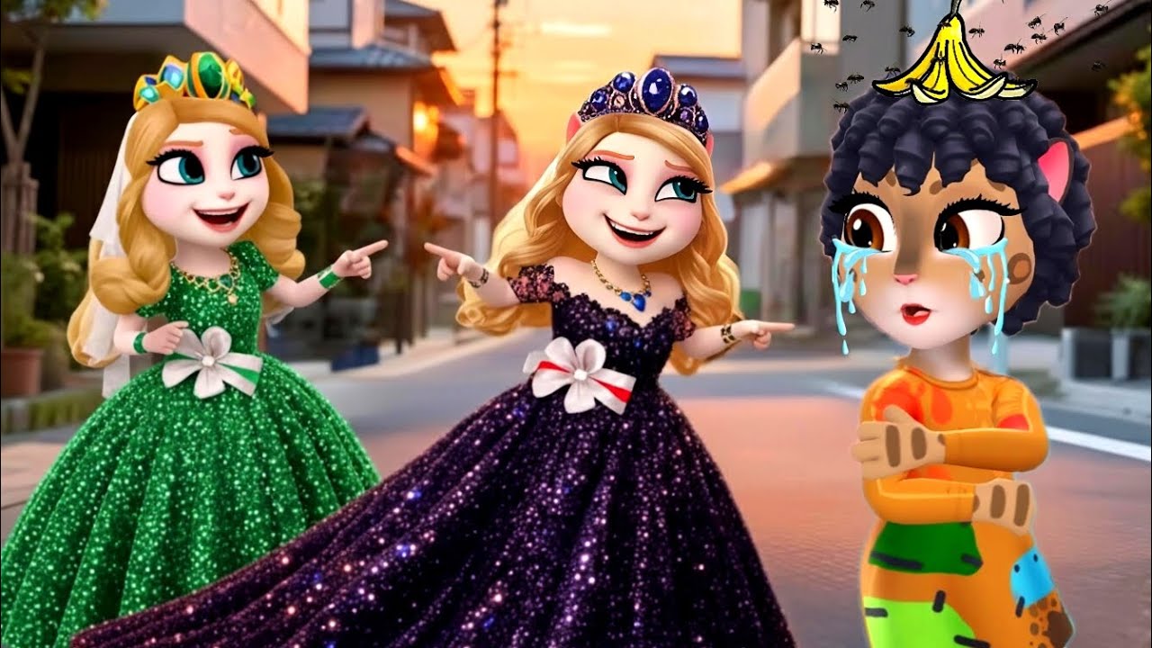 They mocked the poor woman's tattered clothes 😘 the fashion queen returned. My Talking Angela 2