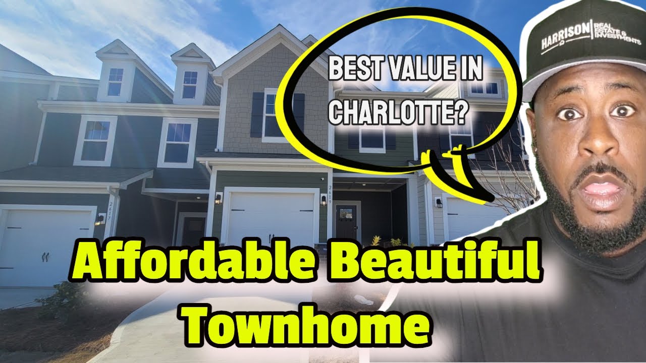 Affordable Townhouse Just Outside of Charlotte NC! Townhouse Tuesday Ep. 4 | Manchester Floor Plan