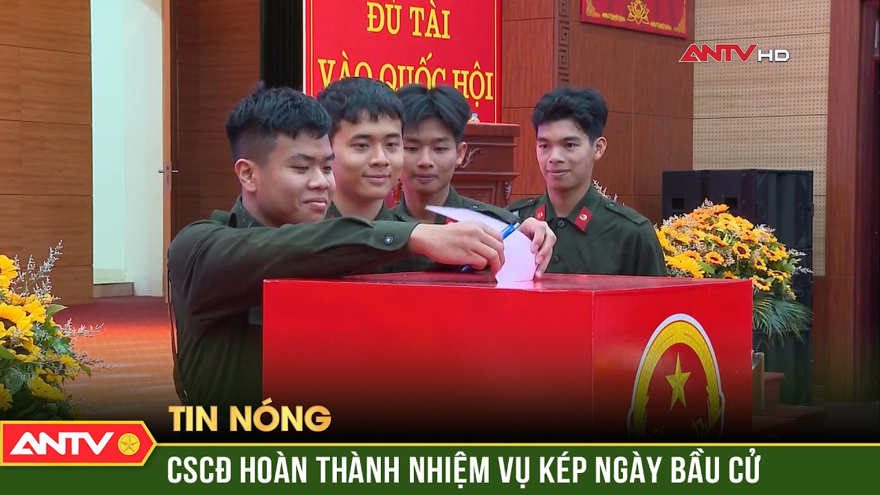 Cảnh sát cơ động hoàn thành nhiệm vụ kép trong ngày bầu cử | ANTV