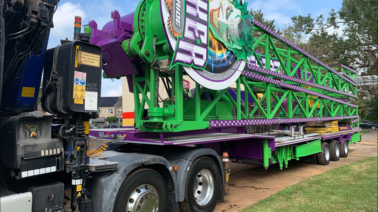 Kermis Heemskerk 2023 Transport en opbouw Deel 1