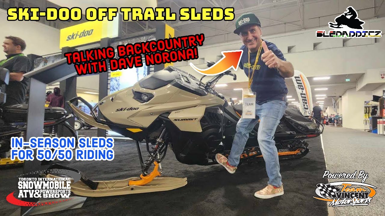 2024 Ski-Doo Sleds For the Backcountry | Getting Gnarly with Dave Norona! | Toronto Snowmobile Show