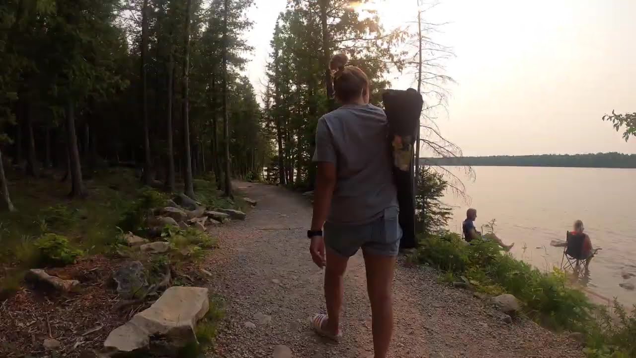 Walking around the campground in Tobermory