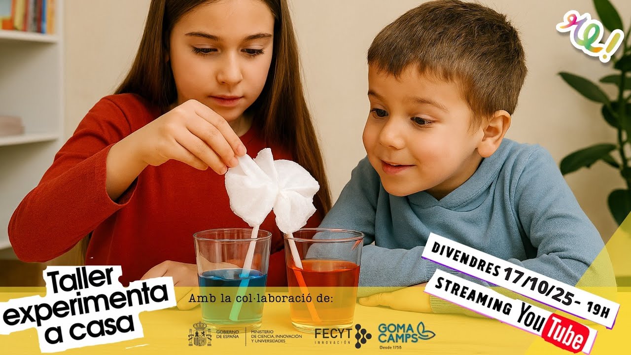 Experimenta a casa: XVII taller d'experiments familiar en streaming - el poder del paper