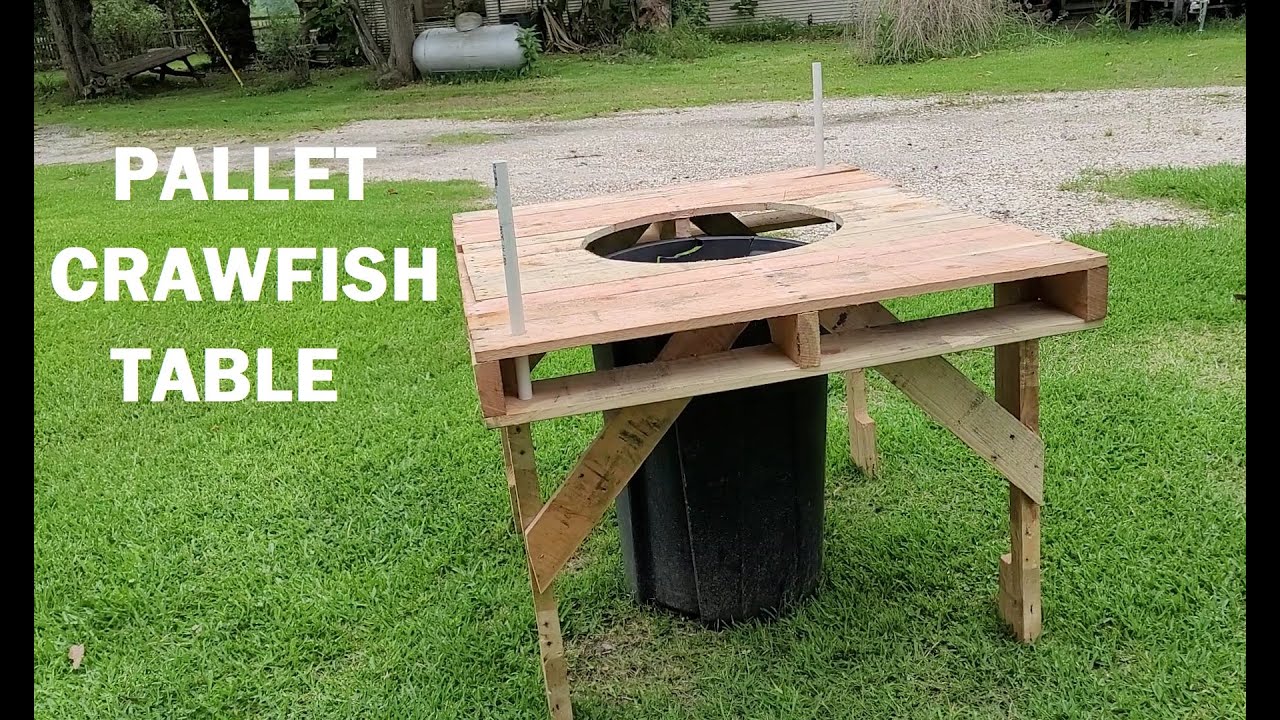 How To Make A Crawfish Table Out Of Pallets - Free Build!