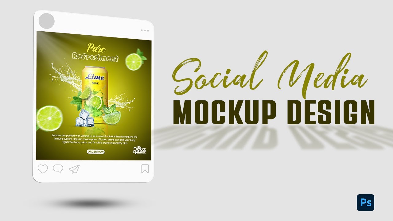 How to Create a Social Media Mockup in Photoshop | Photoshop Mockup Tutorial