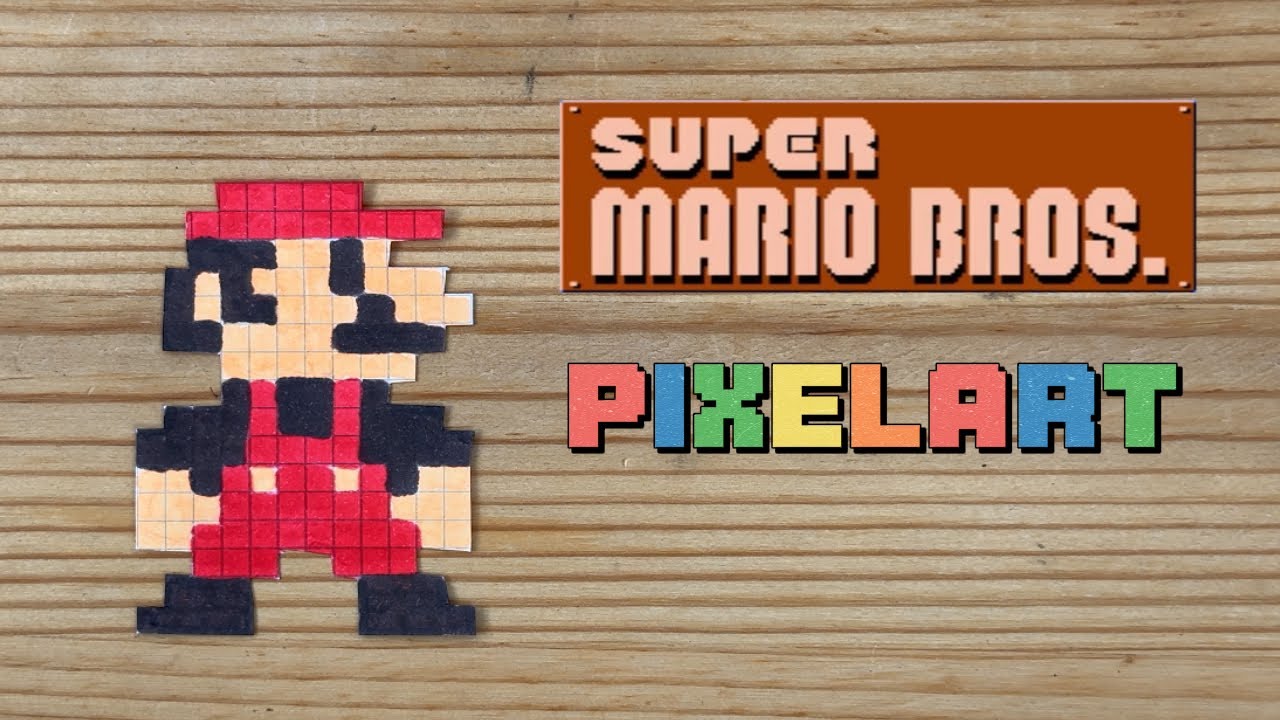 MARIO BROS 1 tutorial PIXEL ART.